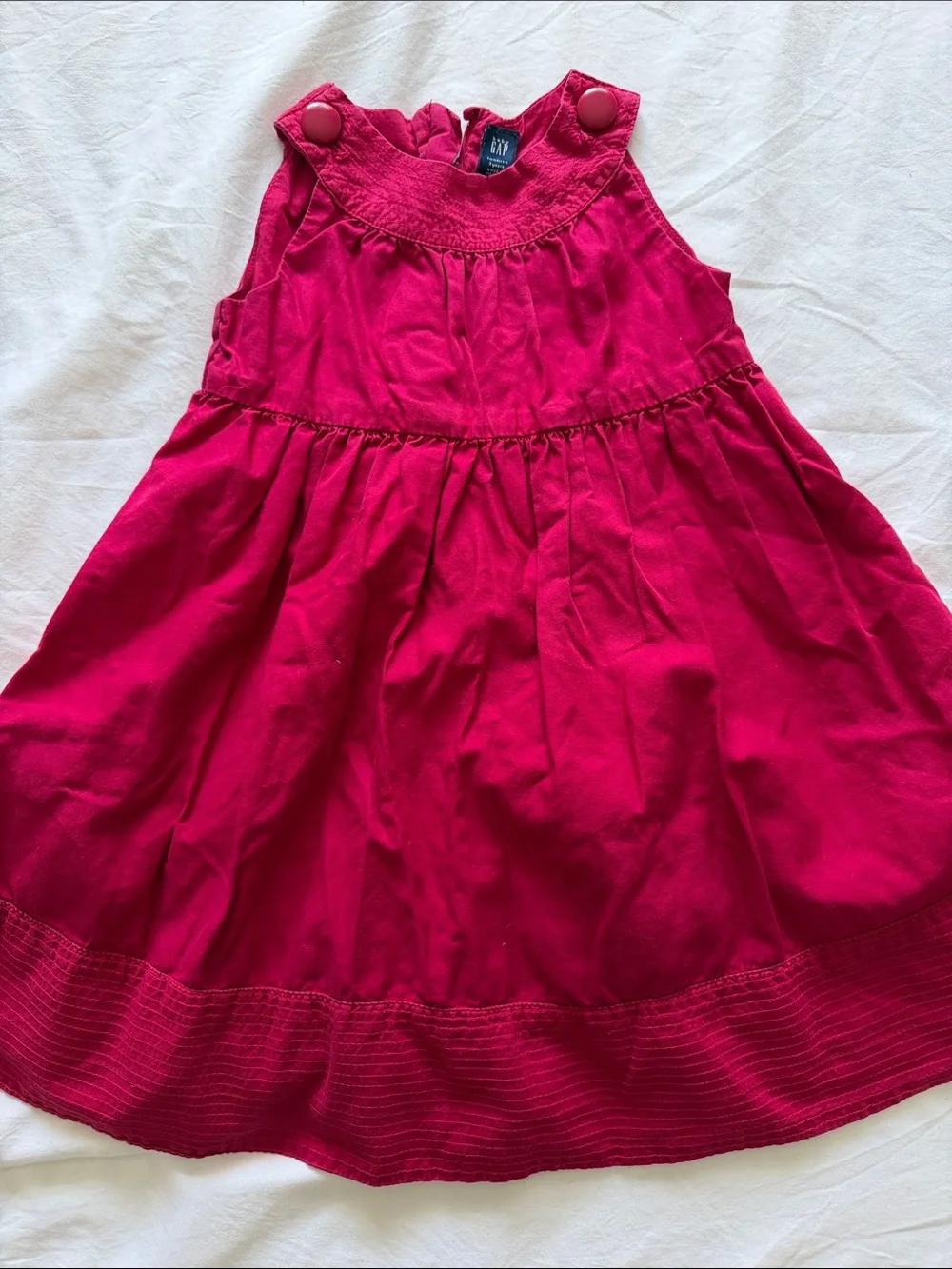 GAP Kids Bright Fuchsia Sleeveless Cotton Dress size 3T